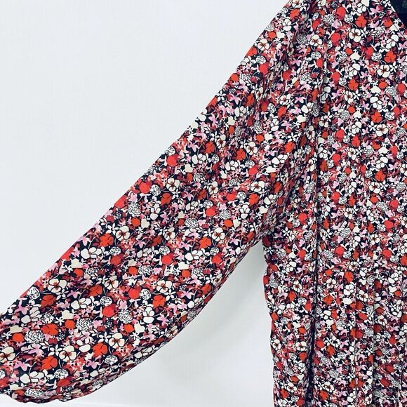 SANCTUARY Women's Floral Multicolor Midi Blouson Dress Knee Length Size 2XL - Picture 4 of 13